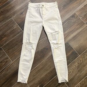 NWT American Eagle distressed next level stretch high-rise jegging size 4 short